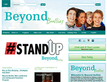 Tablet Screenshot of beyondbullies.org